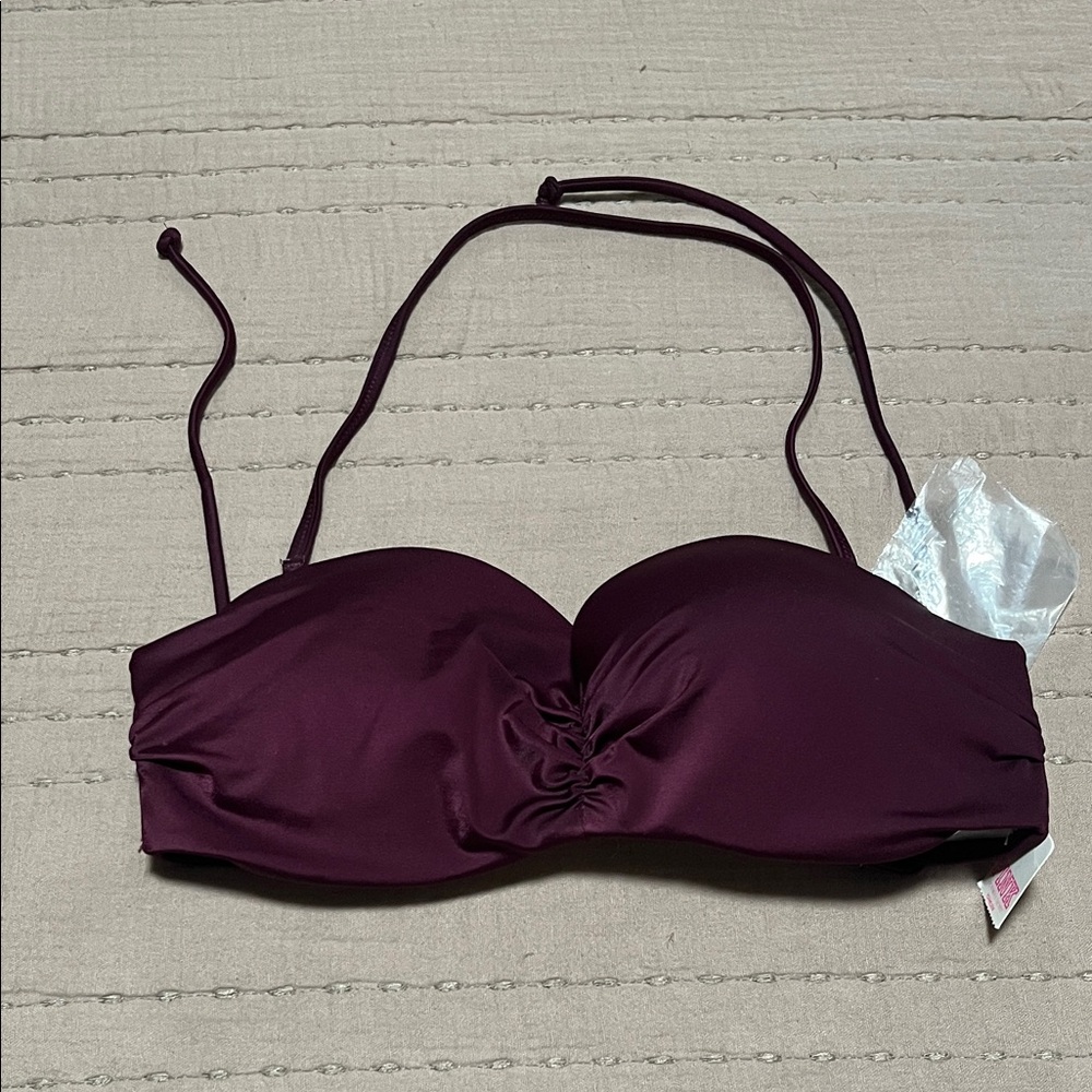 New PINK Victoria's Secret Dark Purple Bandeau